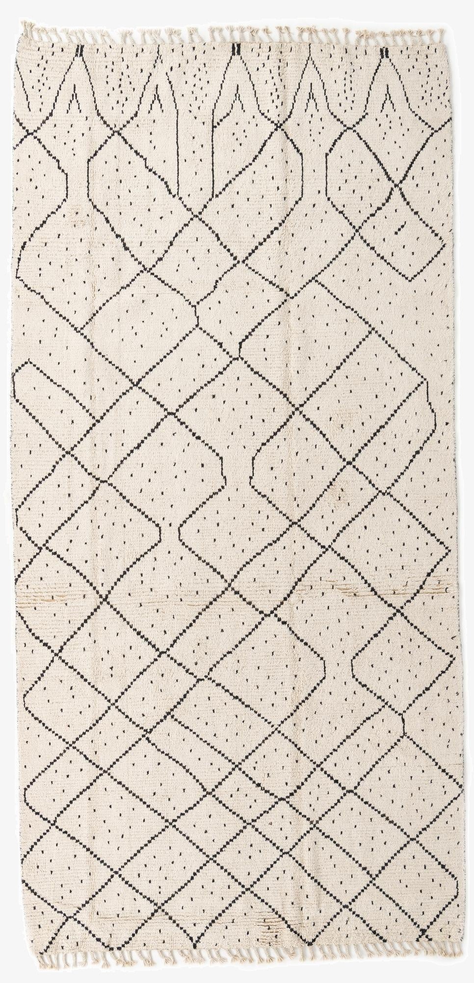  6' 2 x 12' 6  Hand Knotted Moroccan Wool Runner Rug