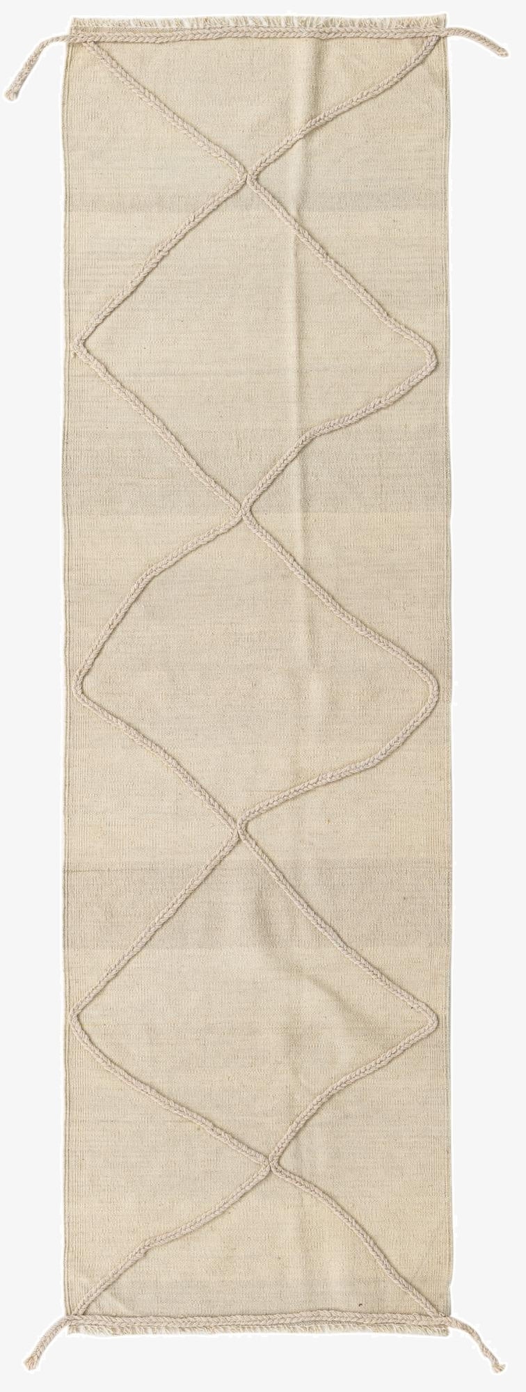  2' 5 x 8' 1  Hand Knotted Moroccan Wool Runner Rug