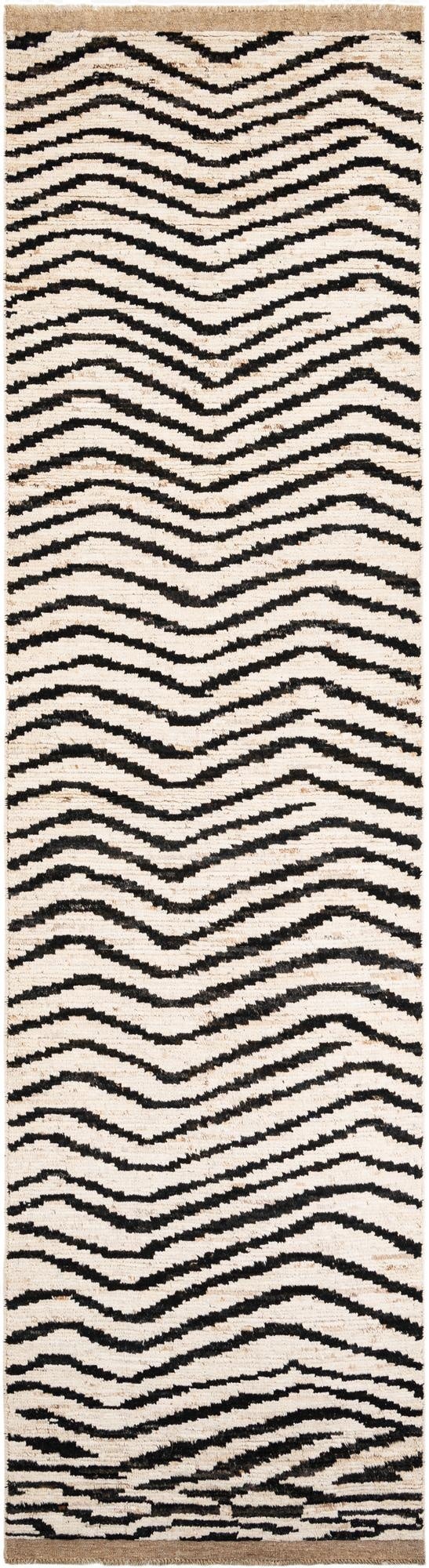  4' x 14' 10  Hand Knotted Moroccan Wool Runner Rug