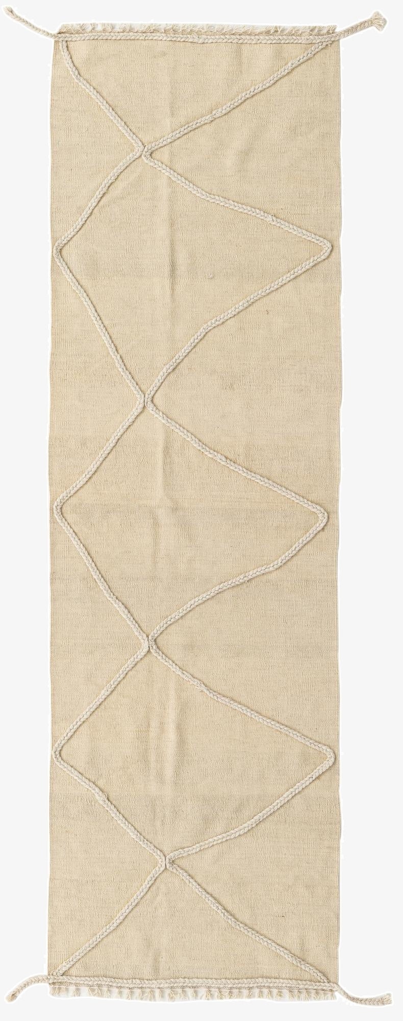  2' 5 x 8' 2  Hand Knotted Moroccan Wool Runner Rug