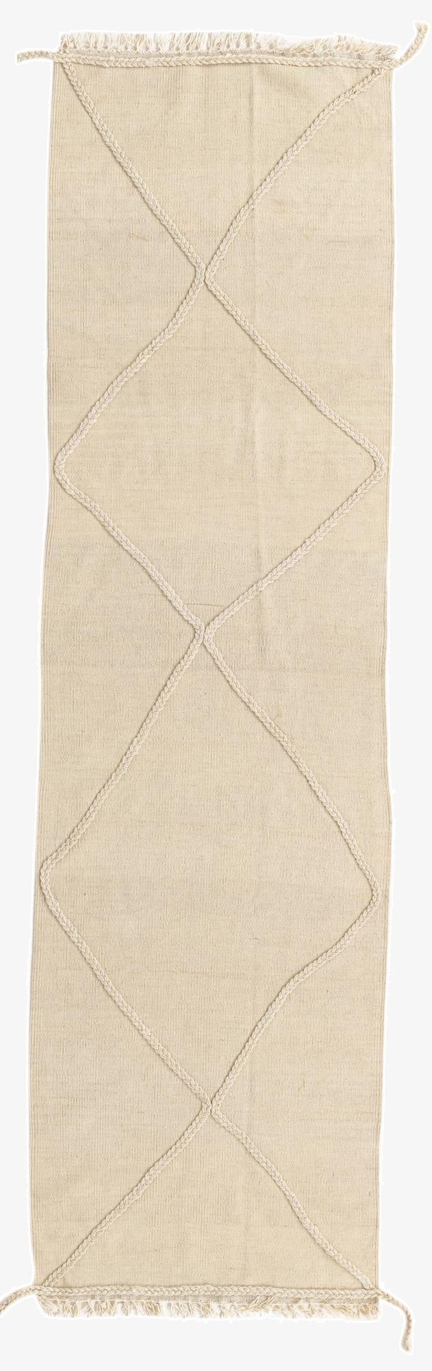  2' 3 x 8' 2  Hand Knotted Moroccan Wool Runner Rug