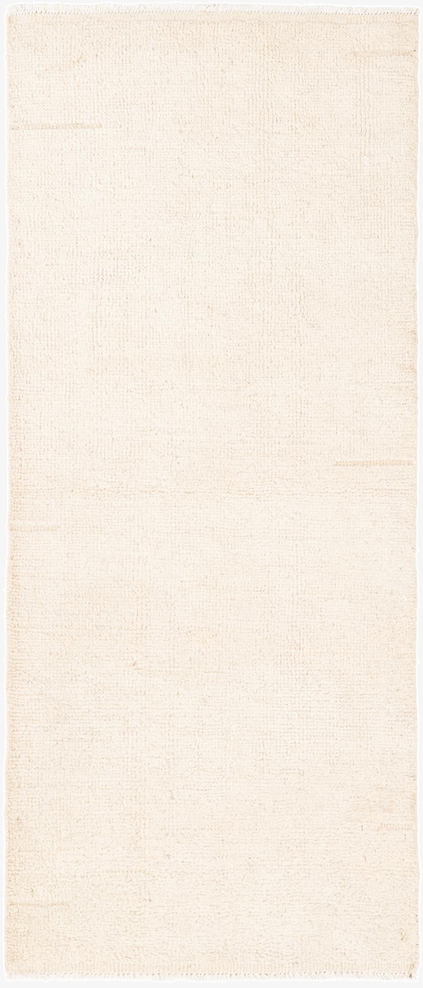  2' 7 x 6' 1  Hand Knotted Moroccan Wool Runner Rug