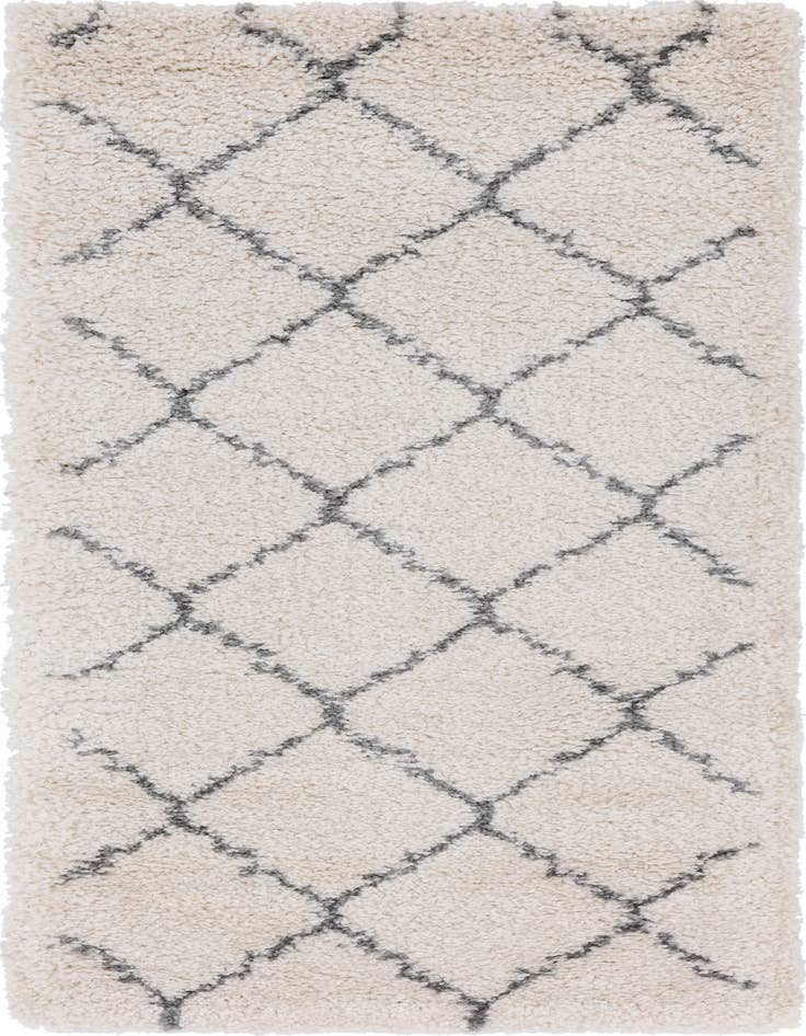 Detail image of  2' 7 x 6' Moroccan Shag Runner Rug