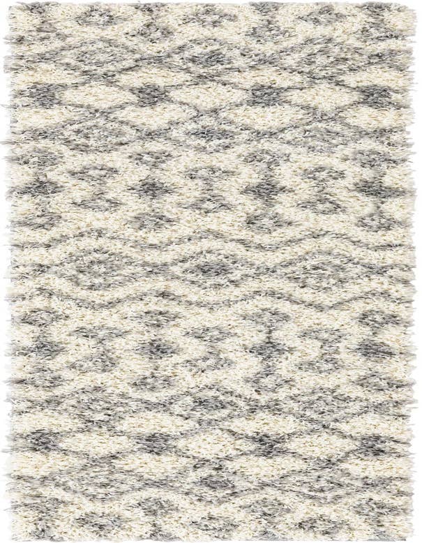 Detail image of  2' x 7' Moroccan Trellis Shag Runner Rug