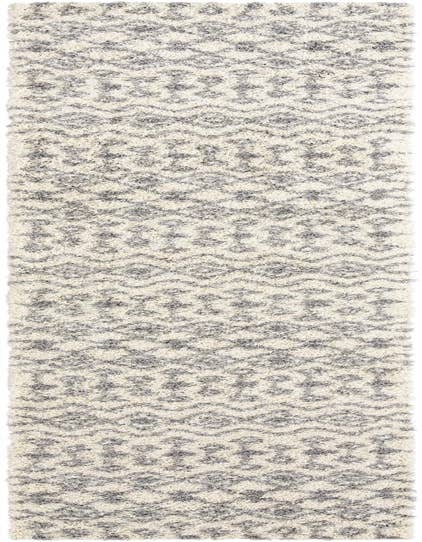 Detail image of  3' 3 x 16' 5 Moroccan Trellis Shag Runner Rug