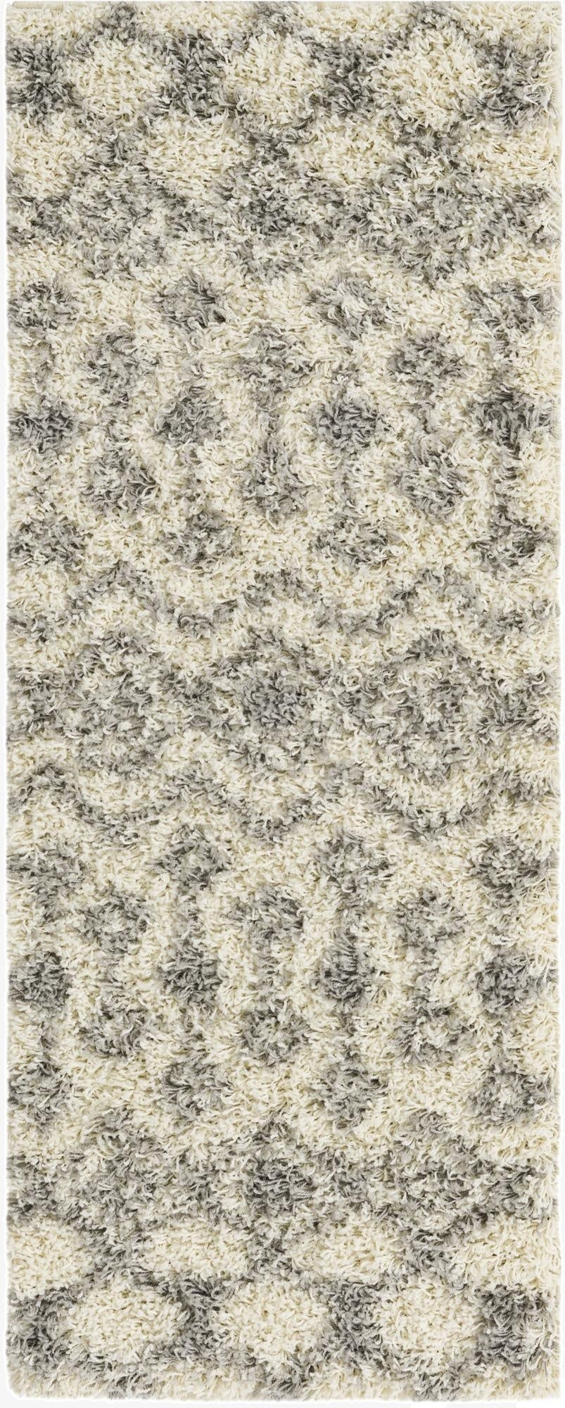  2' x 5' Moroccan Trellis Shag Runner Rug