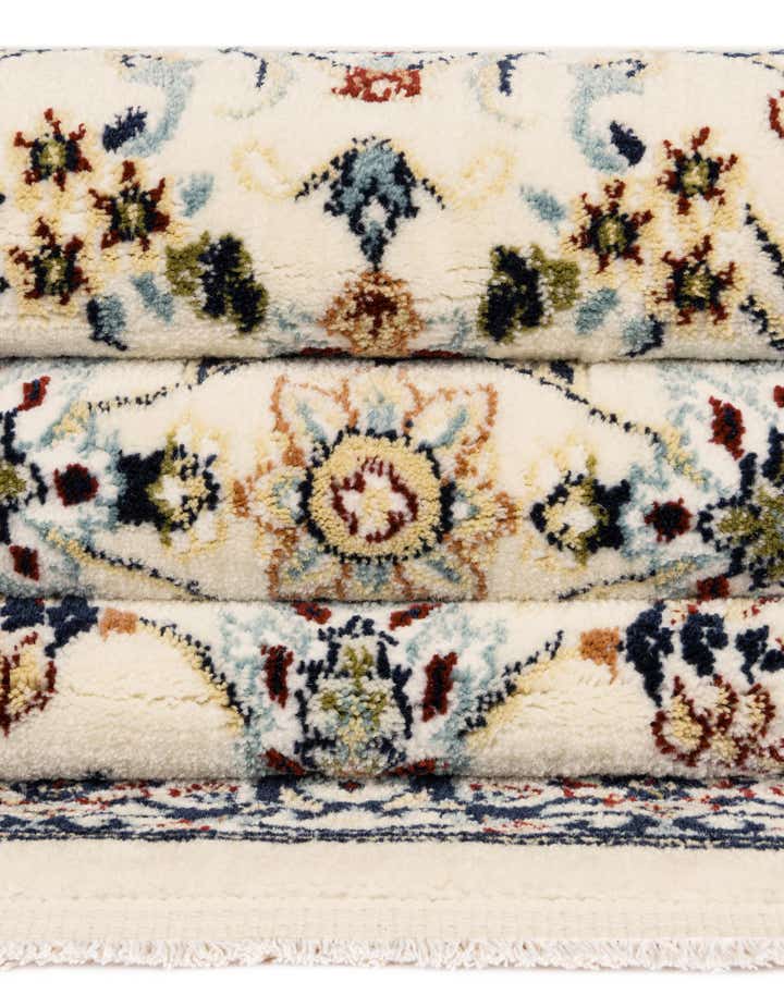 Ivory 2' x 8' Nain Design Runner Rug | Rugs.com