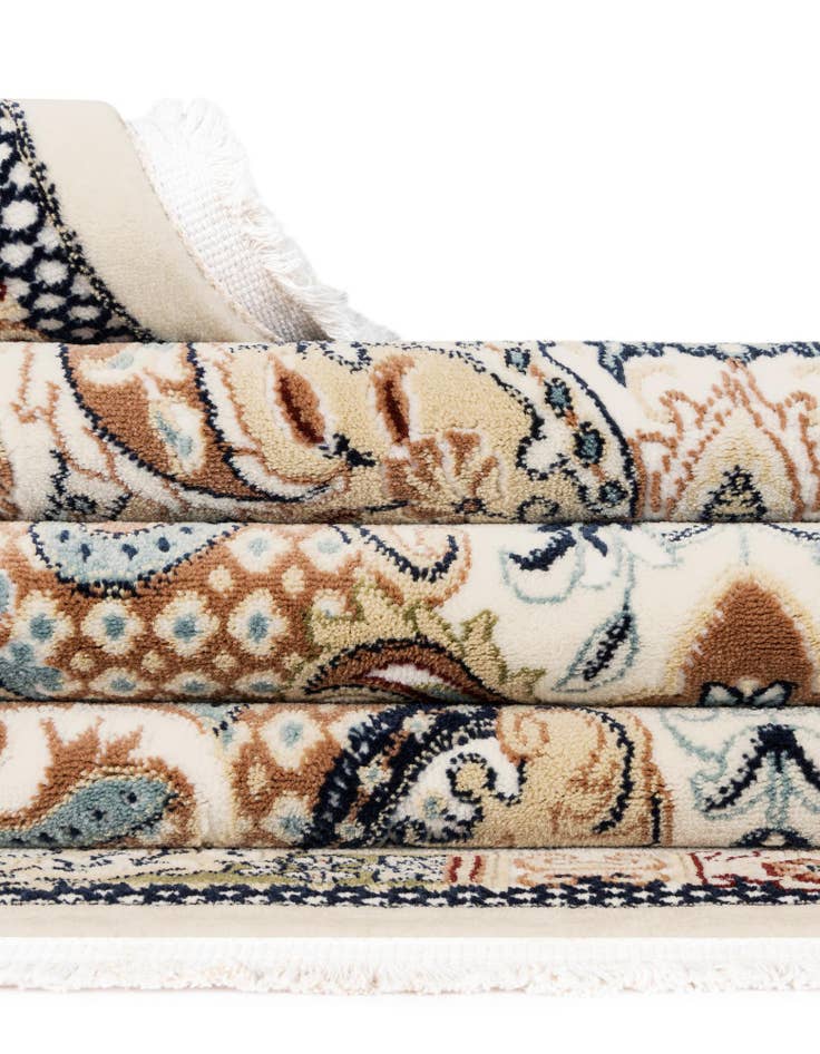 Detail image of  3' x 13' Nain Design Runner Rug