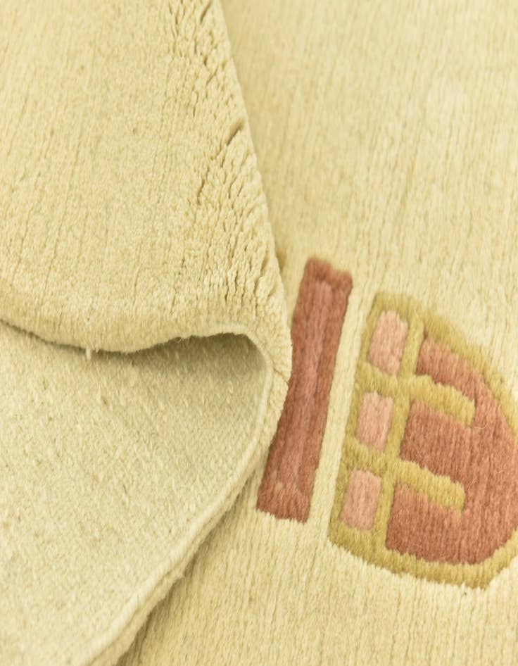 Detail image of 4' 7 x 9' 10 Hand Knotted Nepal Wool Runner Rug