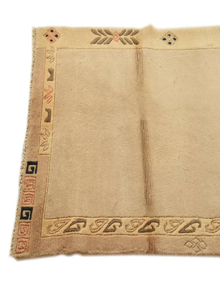 Detail image of  2' 9 x 7' 10  Hand Knotted Nepal Wool Runner Rug