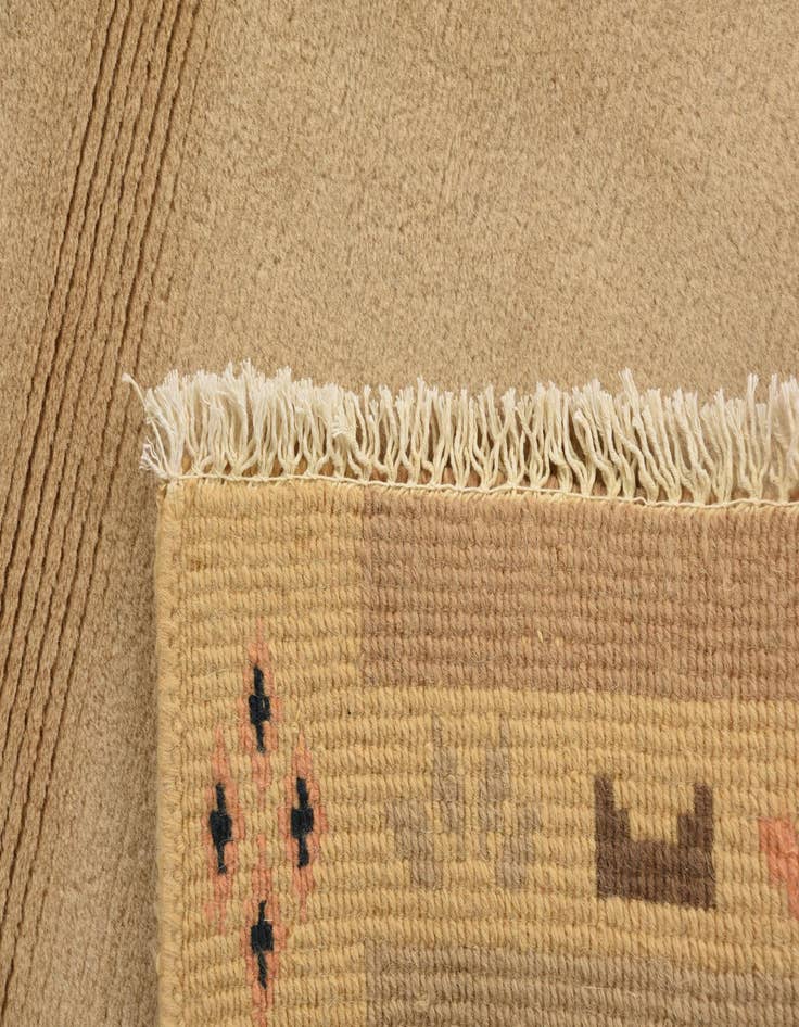 Detail image of  2' 9 x 7' 10  Hand Knotted Nepal Wool Runner Rug