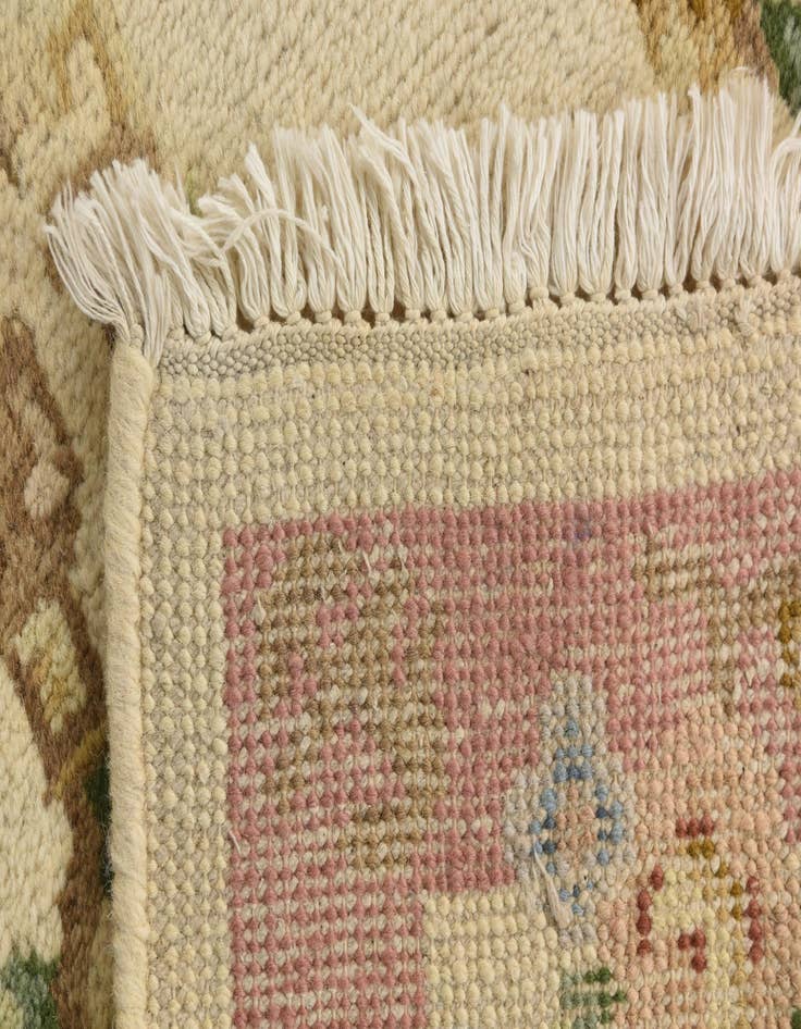Detail image of 2' 2 x 4' 5 Hand Knotted Nepal Wool Runner Rug