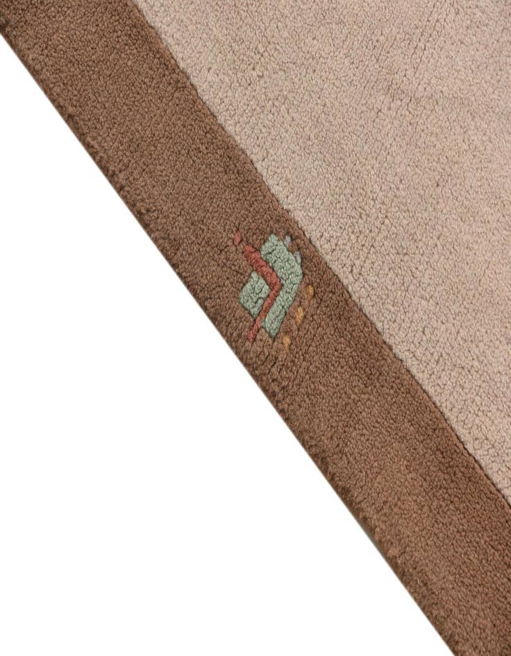 Detail image of  2' 4 x 4' 9  Hand Knotted Nepal Wool Runner Rug