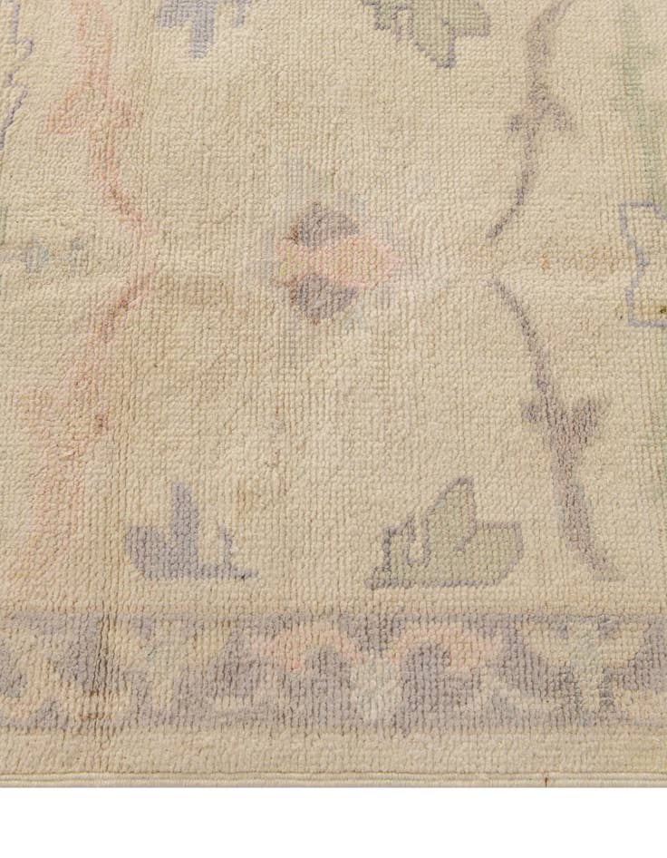 Detail image of  2' 7 x 9' 11  Hand Knotted Oushak Wool Runner Rug