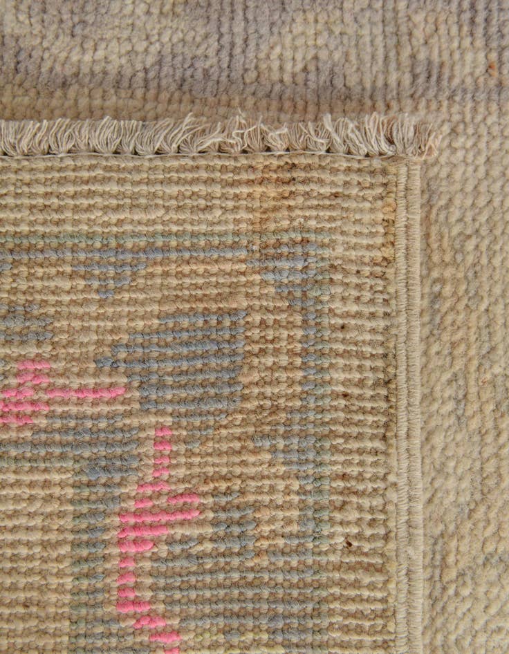 Detail image of  2' 7 x 9' 11  Hand Knotted Oushak Wool Runner Rug
