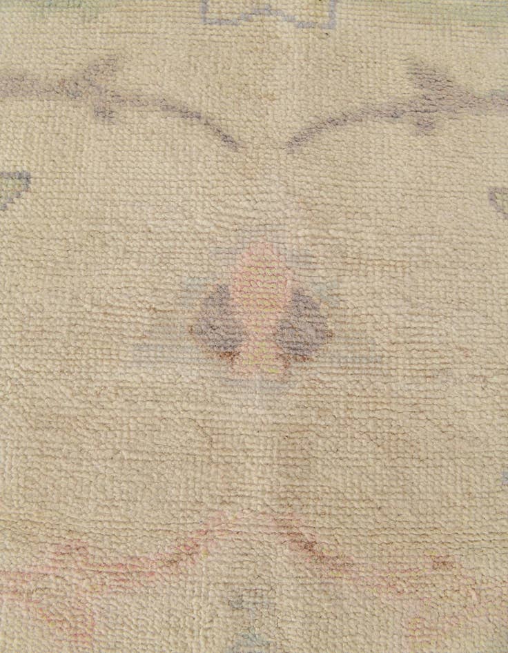 Detail image of  2' 7 x 9' 11  Hand Knotted Oushak Wool Runner Rug