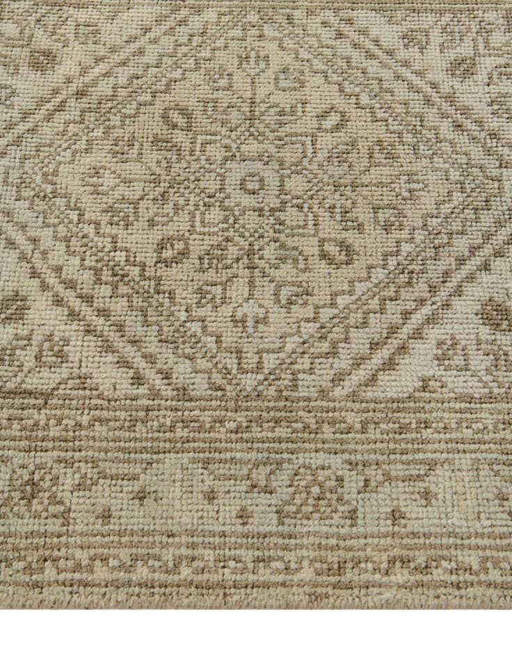 Detail image of  2' 8 x 12' 11  Hand Knotted Oushak Wool Runner Rug