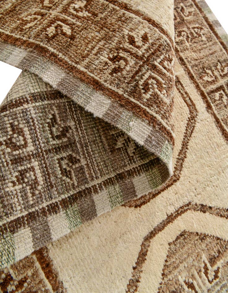 Detail image of  2' 9 x 12' 1  Hand Knotted Oushak Wool Runner Rug