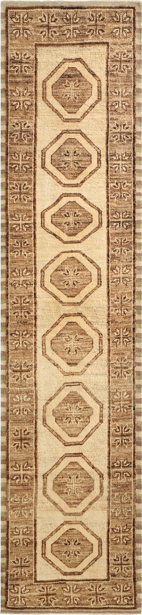  2' 9 x 12' 1  Hand Knotted Oushak Wool Runner Rug