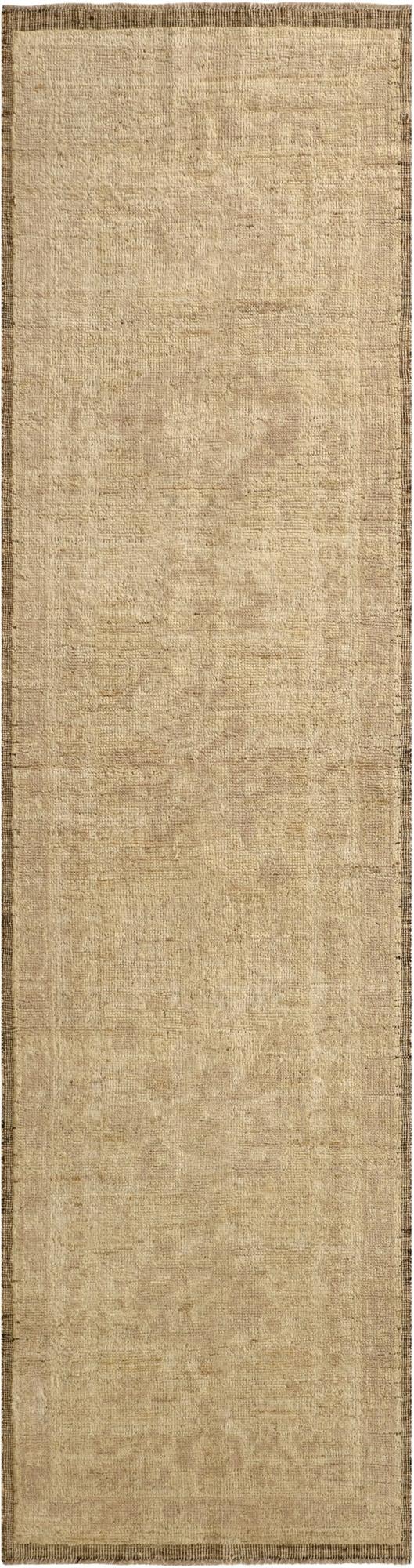  2' 9 x 10' 3  Hand Knotted Oushak Wool Runner Rug