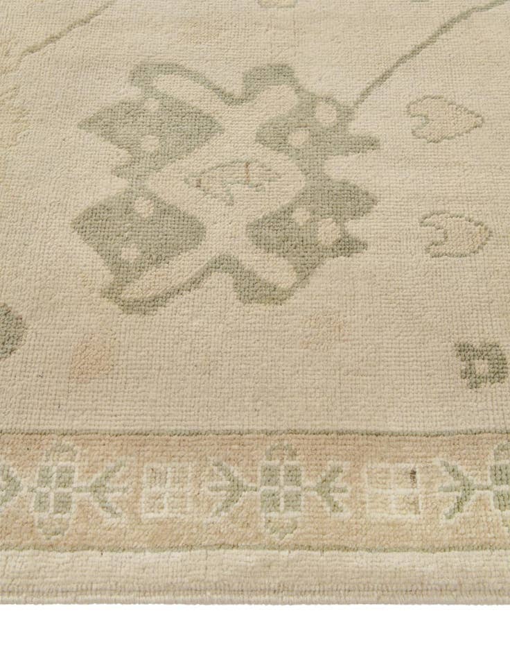 Detail image of  2' 11 x 10'  Hand Knotted Oushak Wool Runner Rug