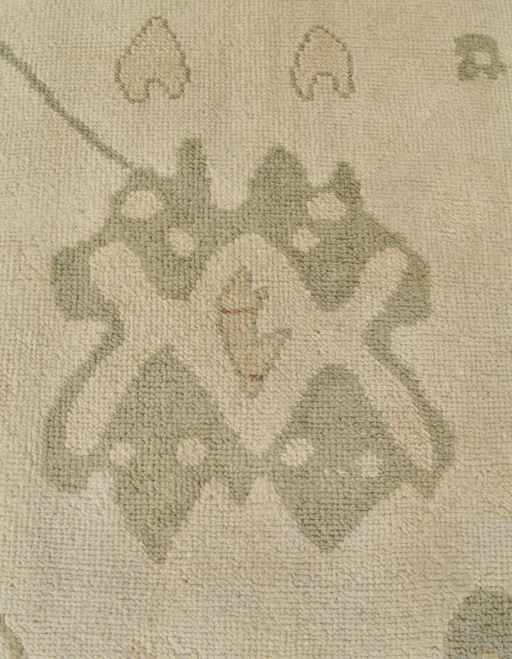 Detail image of  2' 11 x 10'  Hand Knotted Oushak Wool Runner Rug