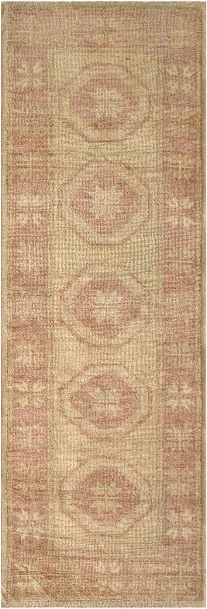  2' 10 x 8' 2  Hand Knotted Oushak Wool Runner Rug