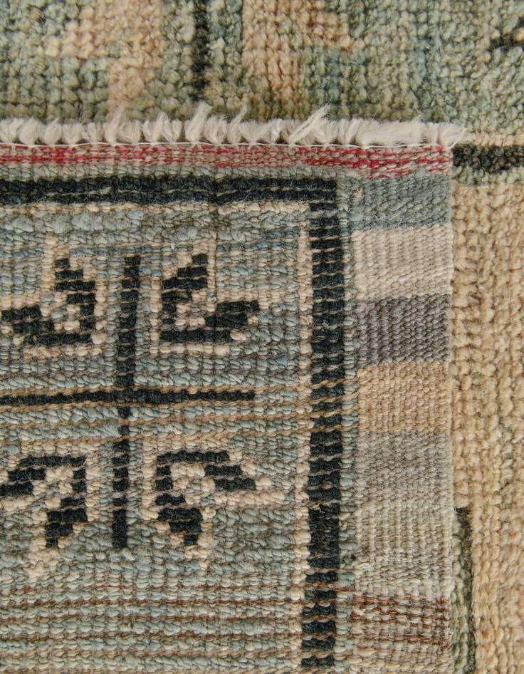 Detail image of  2' 9 x 8' 6  Hand Knotted Oushak Wool Runner Rug