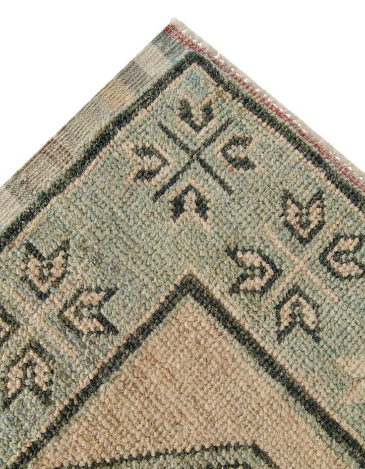 Detail image of  2' 9 x 8' 6  Hand Knotted Oushak Wool Runner Rug