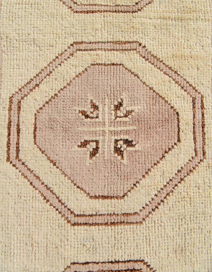 Detail image of  2' 9 x 8' 2  Hand Knotted Oushak Wool Runner Rug