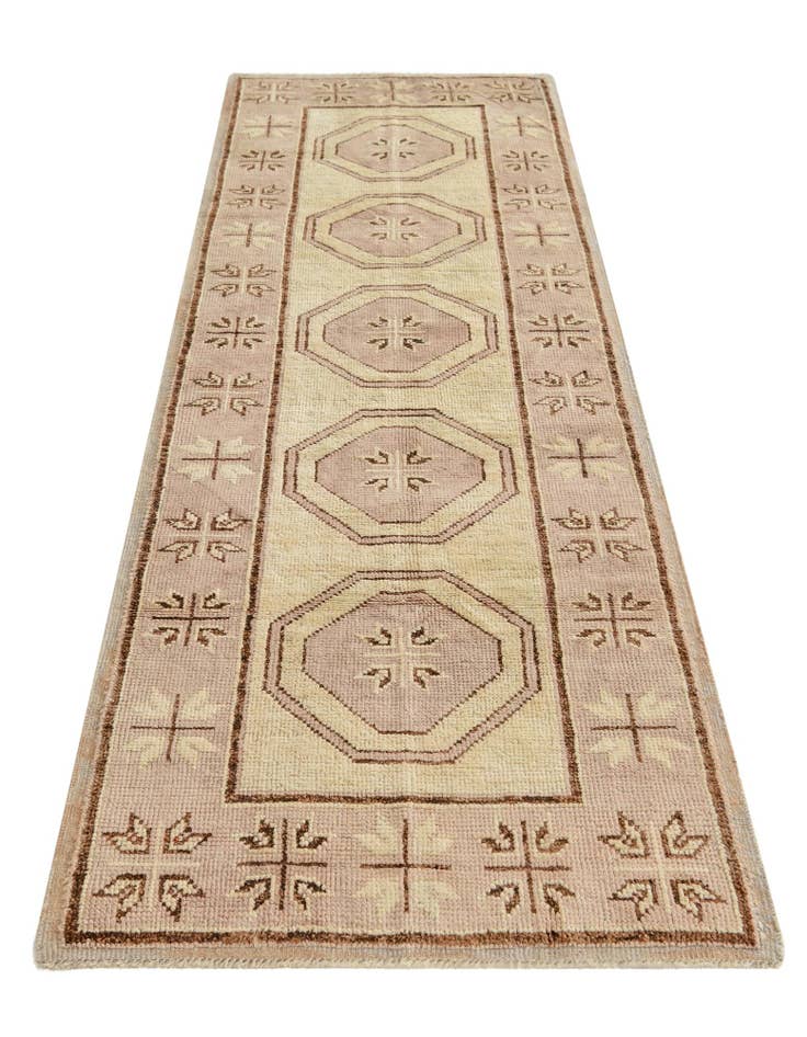 Detail image of  2' 9 x 8' 2  Hand Knotted Oushak Wool Runner Rug