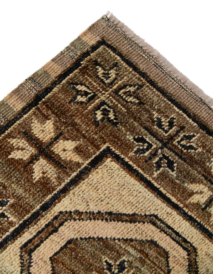 Detail image of  2' 8 x 12' 2  Hand Knotted Oushak Wool Runner Rug