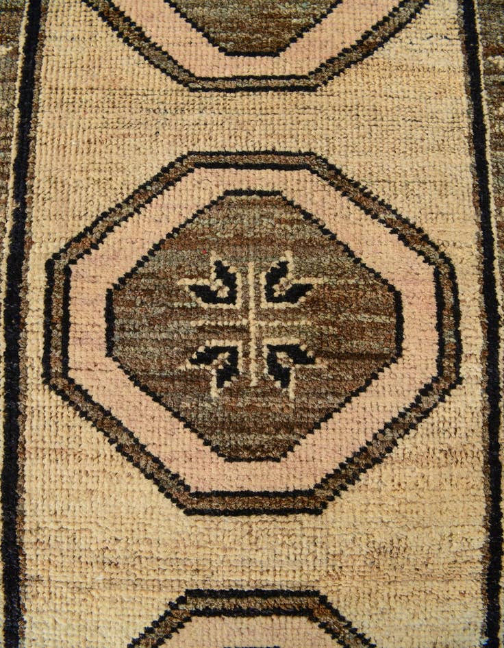 Detail image of  2' 8 x 12' 2  Hand Knotted Oushak Wool Runner Rug