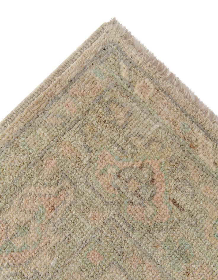 Detail image of  2' 9 x 9' 9  Hand Knotted Oushak Wool Runner Rug