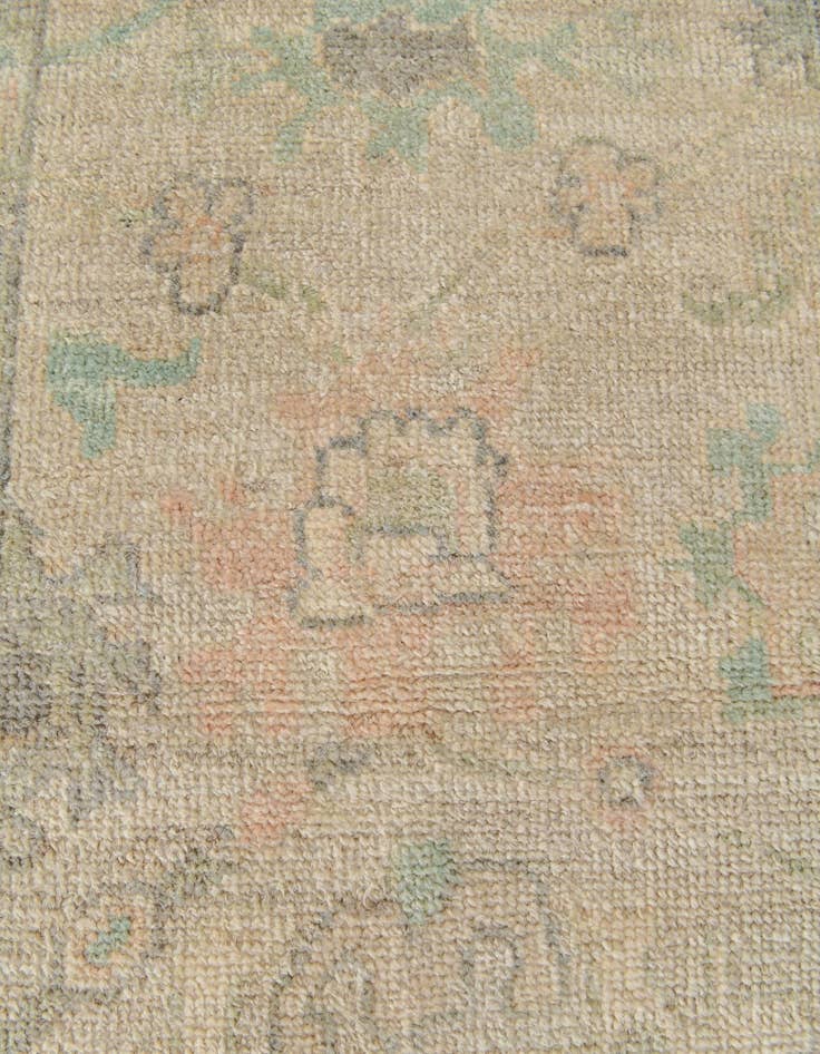 Detail image of  2' 9 x 9' 9  Hand Knotted Oushak Wool Runner Rug