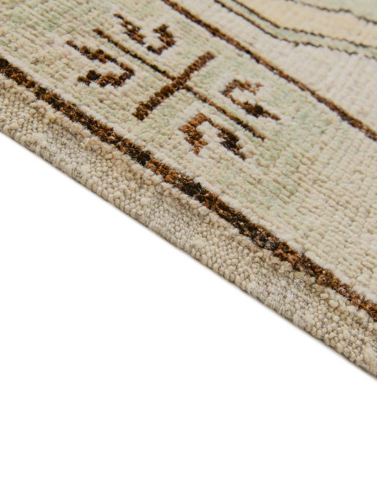Detail image of 2' 9 x 11' Hand Knotted Oushak Wool Runner Rug