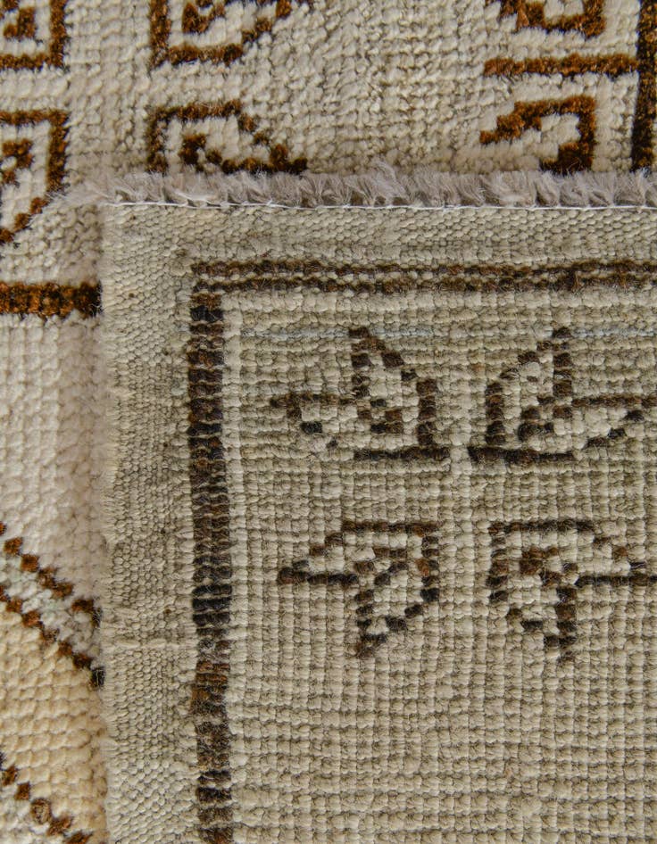 Detail image of 2' 9 x 11' Hand Knotted Oushak Wool Runner Rug
