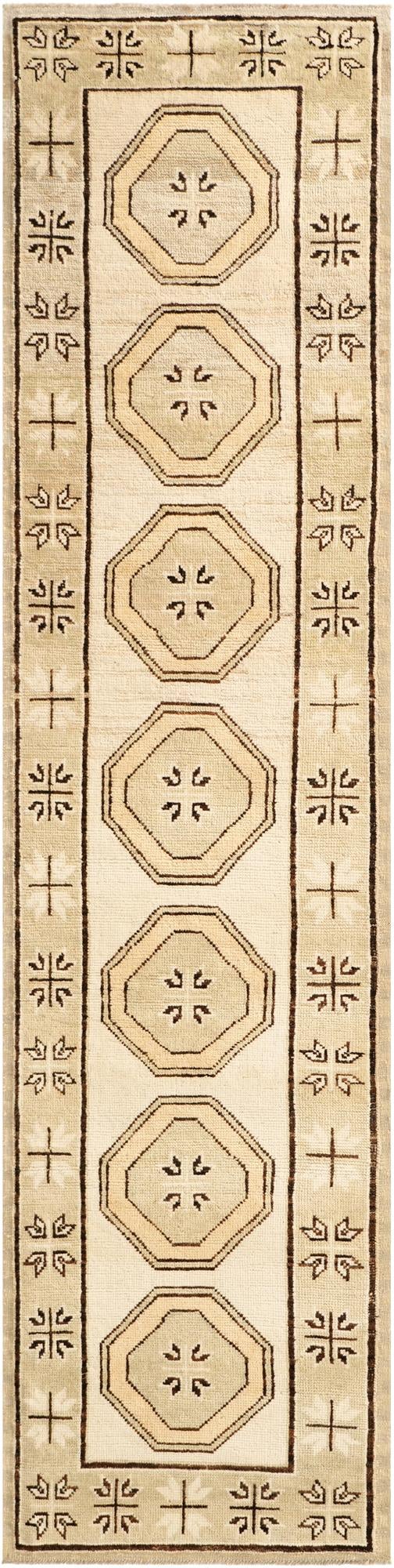 2' 9 x 11' Hand Knotted Oushak Wool Runner Rug