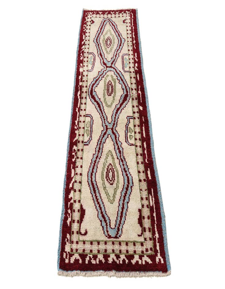 Detail image of  3' x 8' 3  Hand Knotted Oushak Wool Runner Rug