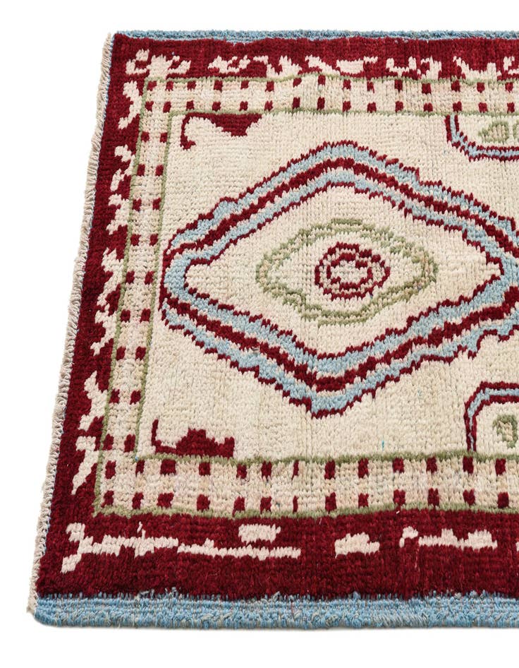 Detail image of  3' x 8' 3  Hand Knotted Oushak Wool Runner Rug