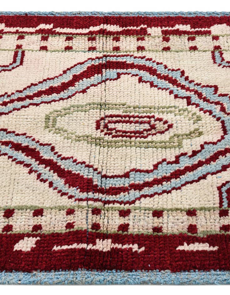Detail image of  3' x 8' 3  Hand Knotted Oushak Wool Runner Rug