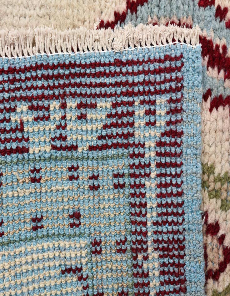 Detail image of  3' x 8' 3  Hand Knotted Oushak Wool Runner Rug