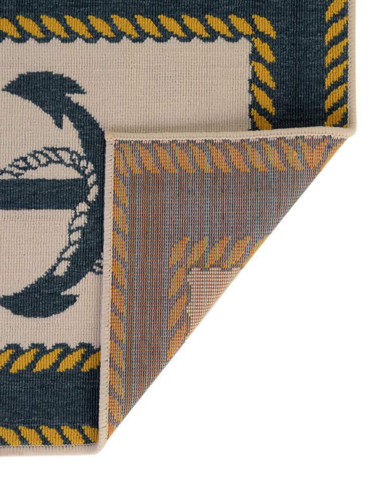 Detail image of 2' x 8' Washable Coastal Indoor / Outdoor Runner Rug