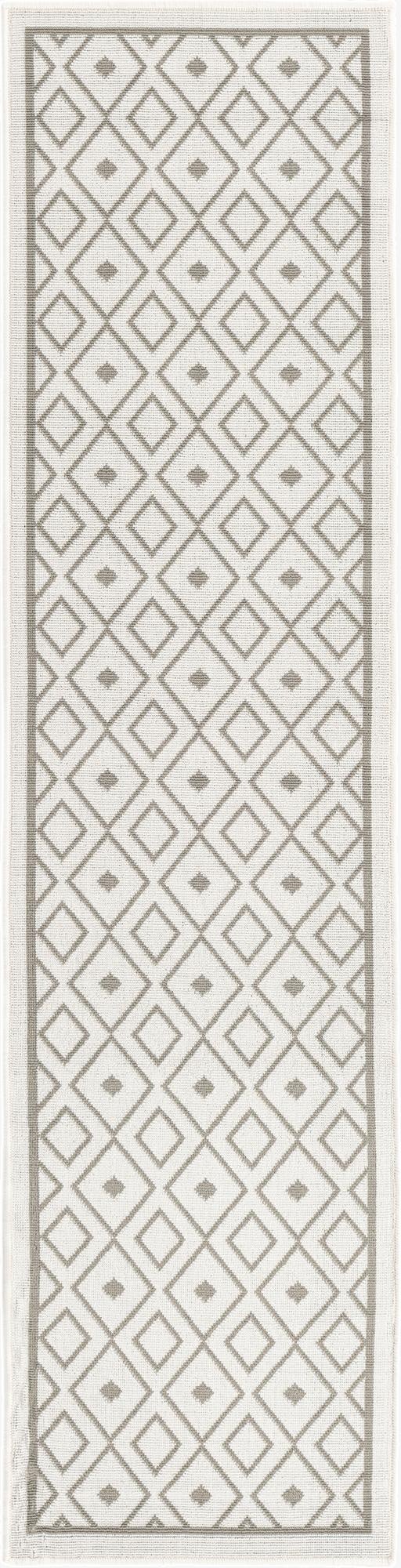  2' x 8'  Washable Lattice Indoor / Outdoor Runner Rug