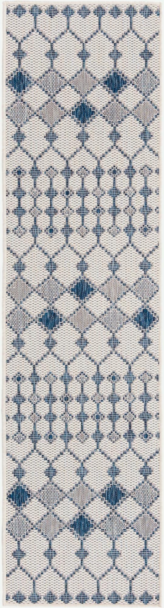  2' x 8'  Washable Lattice Indoor / Outdoor Runner Rug