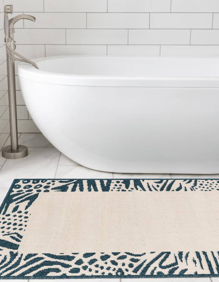 Detail image of  2' x 5'  Washable Safari Indoor / Outdoor Runner Rug