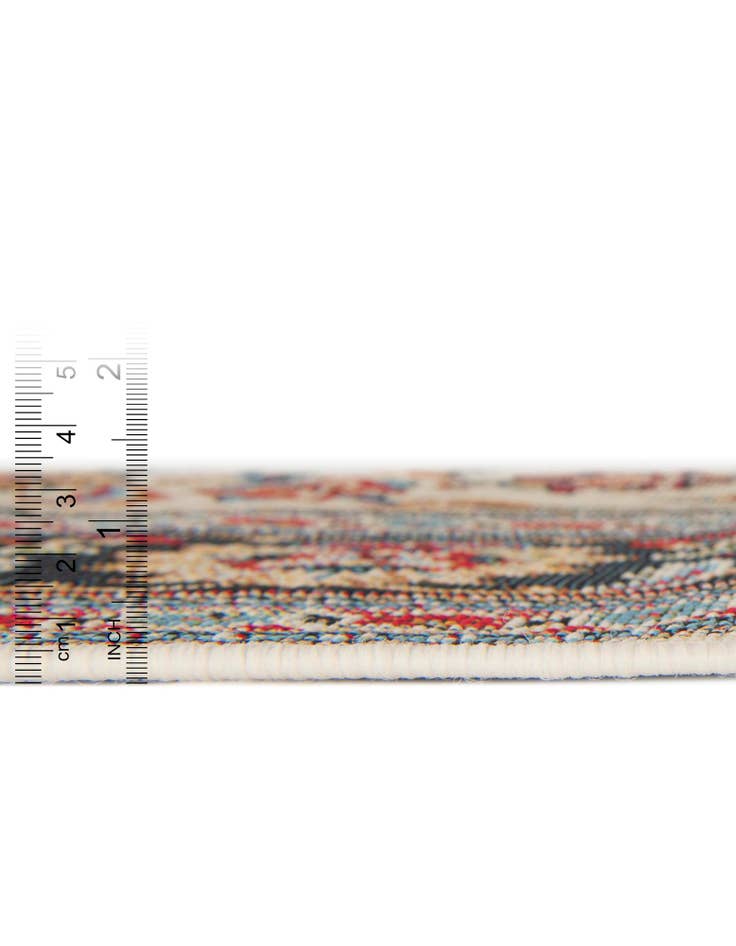 Detail image of  2' 7 x 12'  Washable Traditional Indoor / Outdoor Runner Rug