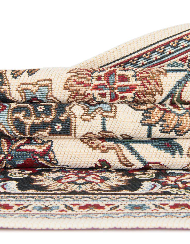 Detail image of  2' 7 x 12'  Washable Traditional Indoor / Outdoor Runner Rug
