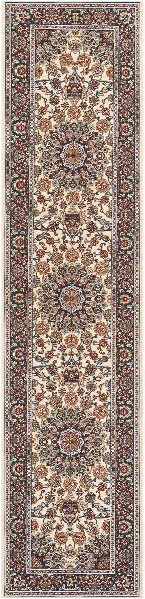  2' 7 x 12'  Washable Traditional Indoor / Outdoor Runner Rug