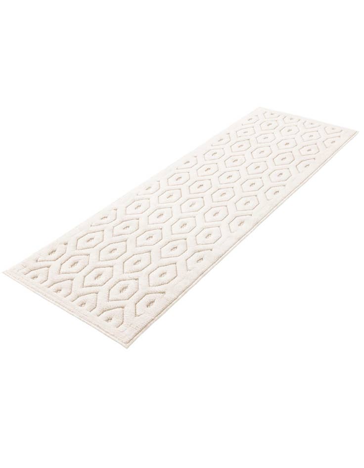 Detail image of  2' x 6'  Washable Trellis Textured Indoor / Outdoor Runner Rug